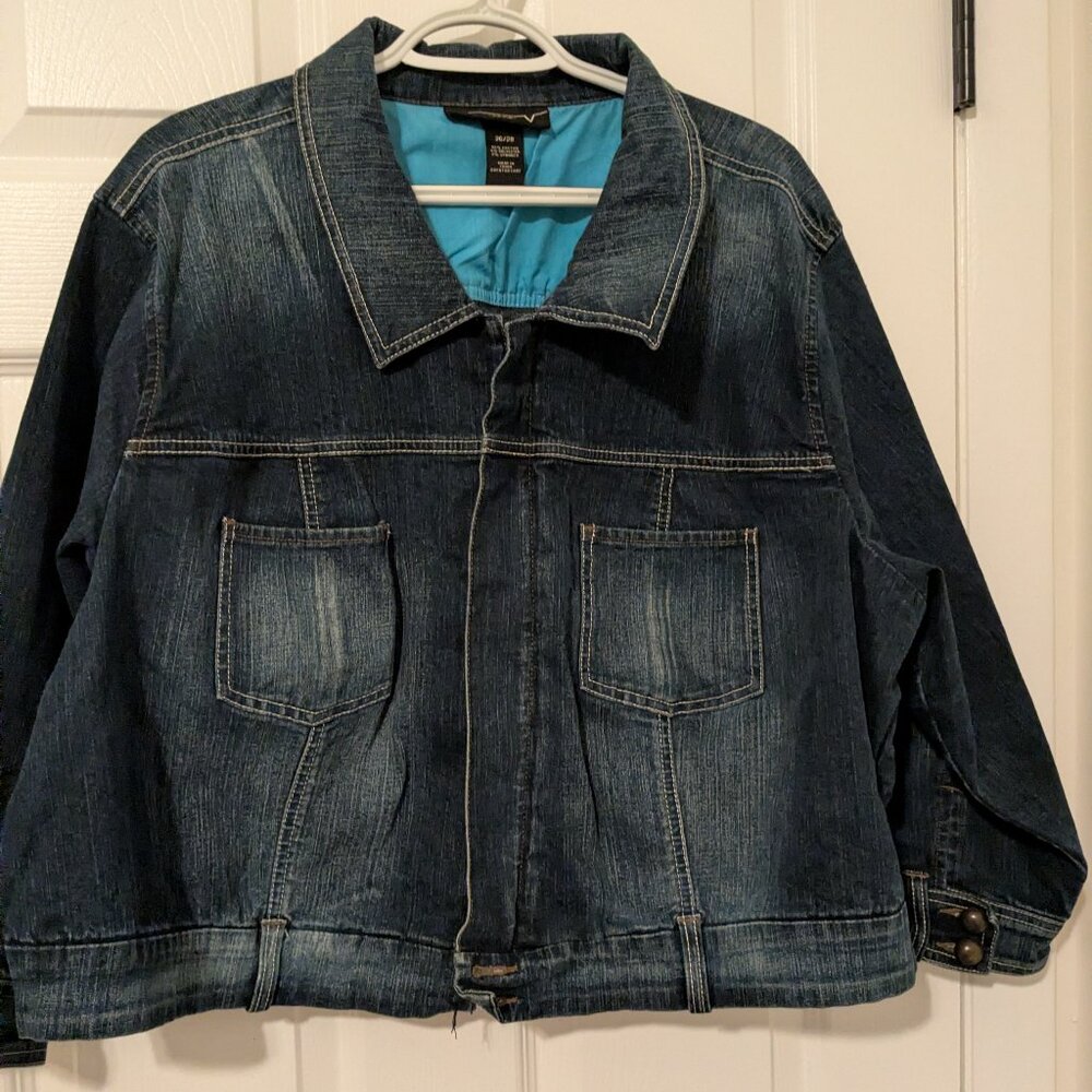 Lane Bryant Venezia denim jacket size 26/28